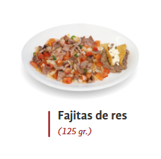 Fajitas de res